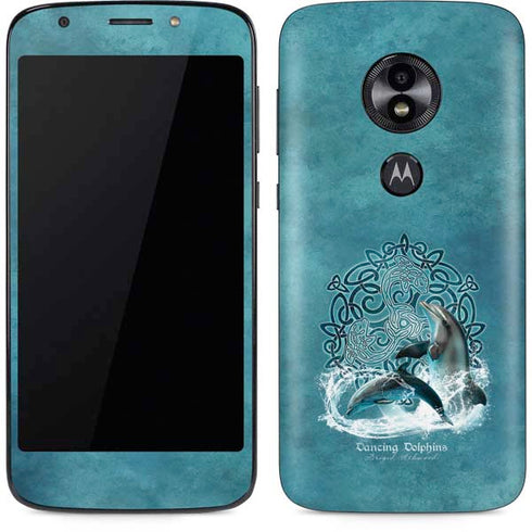 Dolphin Celtic Knot by Brigid Ashwood Moto E5 Play Skin