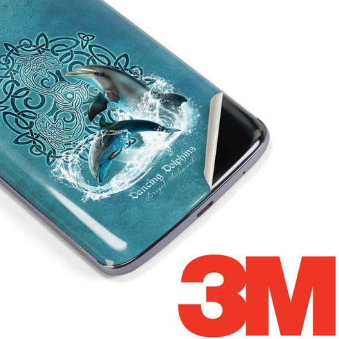 Dolphin Celtic Knot by Brigid Ashwood Moto E5 Plus Skin