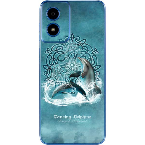 Dolphin Celtic Knot by Brigid Ashwood Moto G Play 4G (2024) Skin