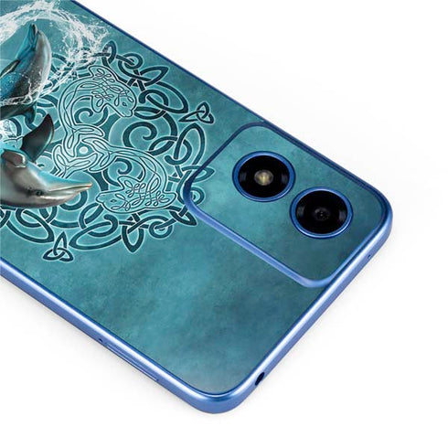 Dolphin Celtic Knot by Brigid Ashwood Moto G Play 4G (2024) Skin