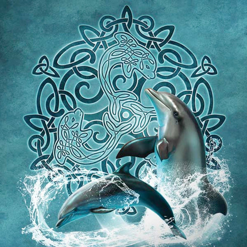 Dolphin Celtic Knot by Brigid Ashwood Moto G6 Skin