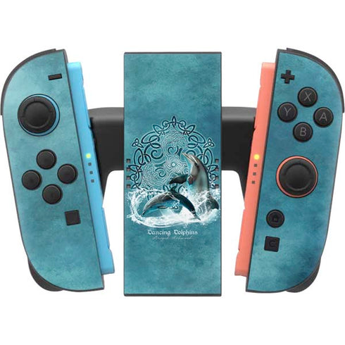 Dolphin Celtic Knot by Brigid Ashwood Nintendo Switch 2 (2025) Joy-Con Controller Skin
