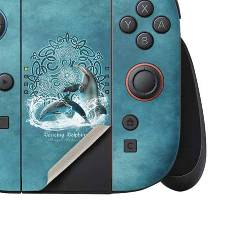 Dolphin Celtic Knot by Brigid Ashwood Nintendo Switch 2 (2025) Joy-Con Controller Skin