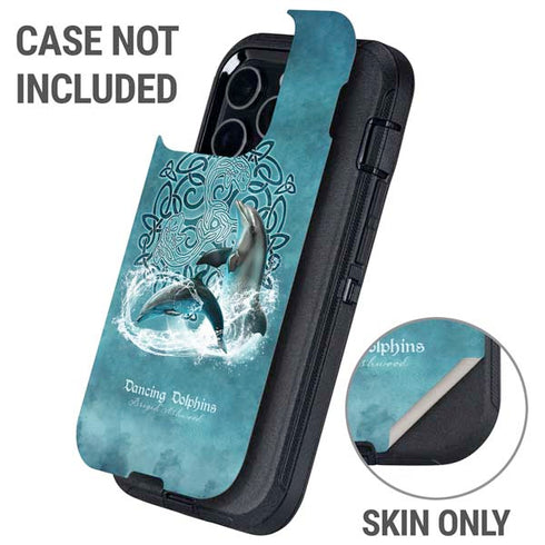 Dolphin Celtic Knot by Brigid Ashwood Otterbox Defender iPhone Skin