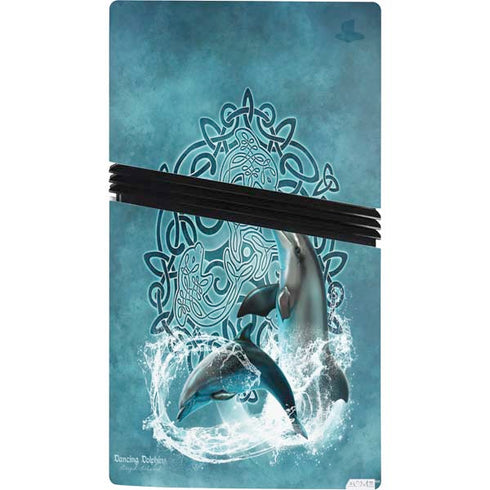Dolphin Celtic Knot by Brigid Ashwood PS5 Pro Bundle Skin