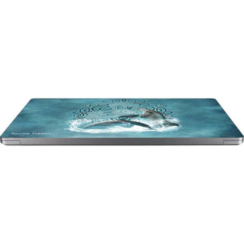 Dolphin Celtic Knot by Brigid Ashwood Laptop Skins
