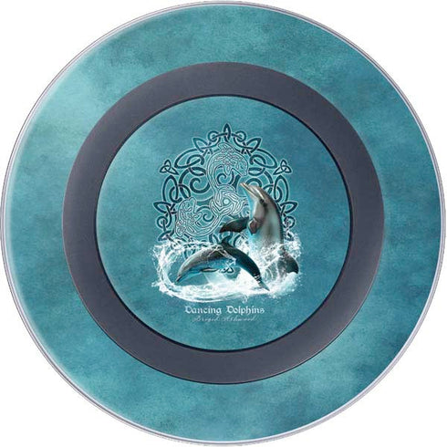Dolphin Celtic Knot by Brigid Ashwood Wireless Charger Skin