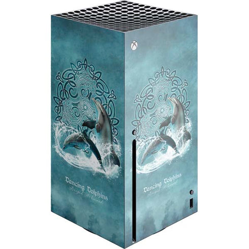 Dolphin Celtic Knot by Brigid Ashwood Xbox Series X Skins