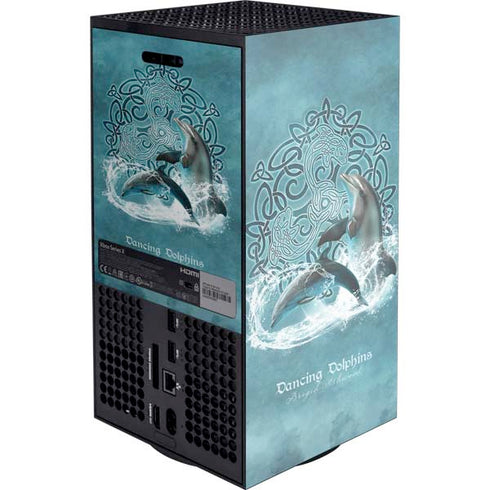 Dolphin Celtic Knot by Brigid Ashwood XBox Series X Digital Edition Console Skin