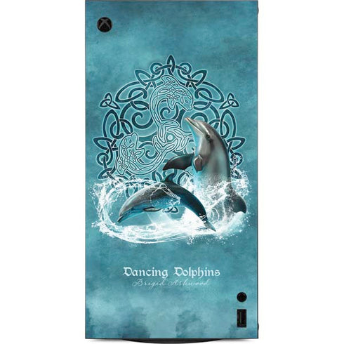 Dolphin Celtic Knot by Brigid Ashwood XBox Series X Digital Edition Console Skin