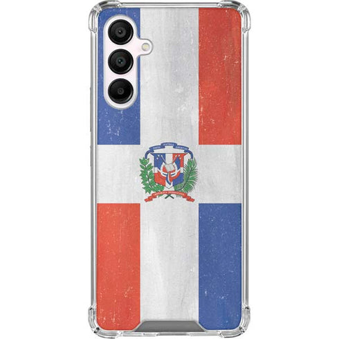 Dominican Republic Flag Distressed Galaxy A16 5G Clear Case