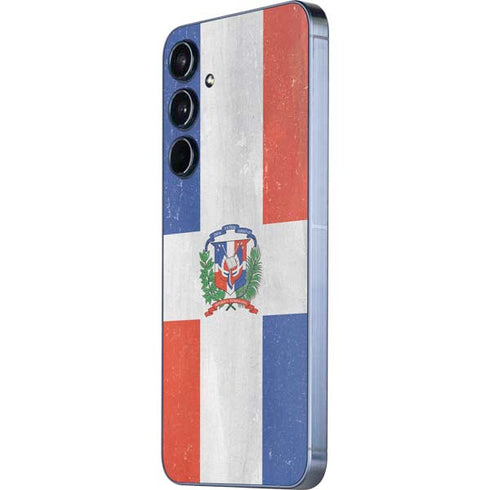 Dominican Republic Flag Distressed Galaxy A55 5G Skin