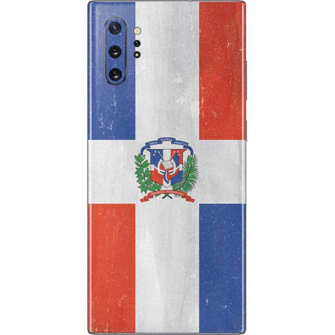 Dominican Republic Flag Distressed Galaxy Note 10 Plus Skin