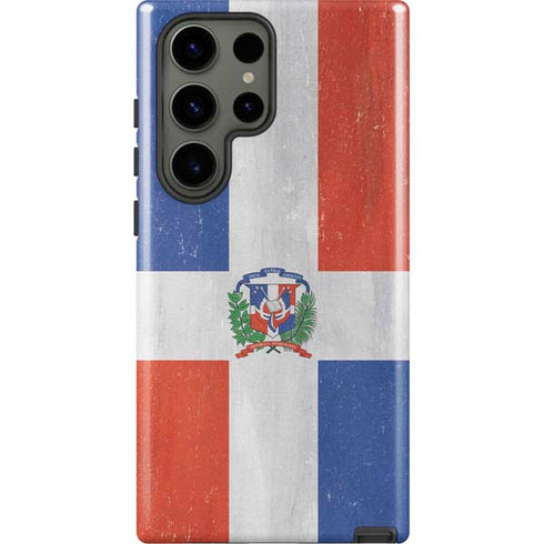 Dominican Republic Flag Distressed Galaxy S23 Ultra Pro Case