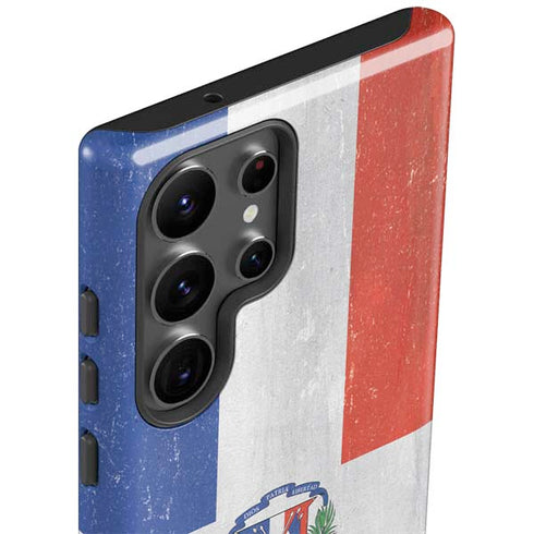 Dominican Republic Flag Distressed Galaxy S23 Ultra Pro Case