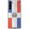 Dominican Republic Flag Distressed Galaxy S24 FE Clear Case