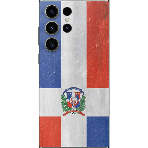 Dominican Republic Flag Distressed Galaxy S24 Ultra Skin
