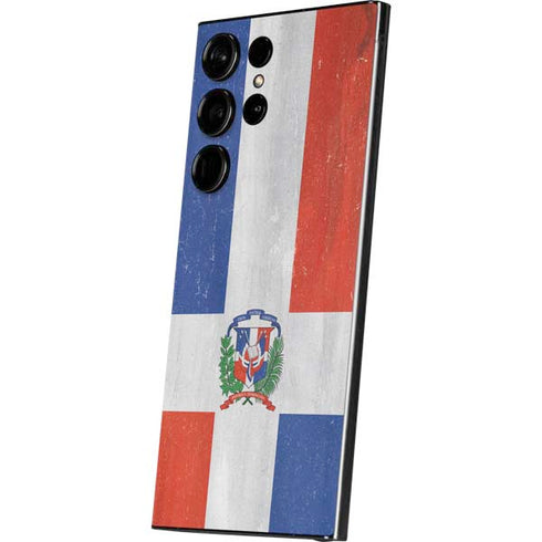 Dominican Republic Flag Distressed Galaxy S25 Ultra Skin