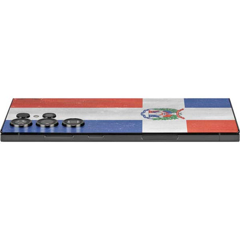 Dominican Republic Flag Distressed Galaxy S25 Ultra Skin