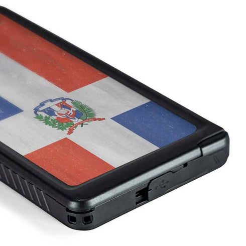 Dominican Republic Flag Distressed Galaxy S24 Ultra Waterproof Case
