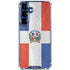 Dominican Republic Flag Distressed Galaxy S25 Clear Case