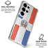 Dominican Republic Flag Distressed Galaxy S25 Ultra Clear Case