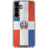 Dominican Republic Flag Distressed Galaxy S26 Clear Case