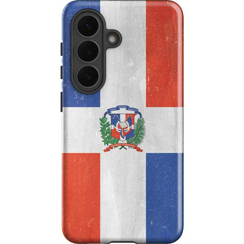 Dominican Republic Flag Distressed Galaxy S26 Impact Case