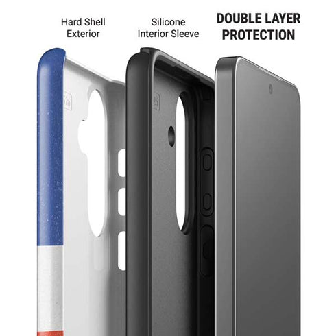 Dominican Republic Flag Distressed Galaxy S26 Impact Case