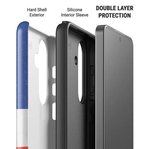 Dominican Republic Flag Distressed Galaxy S26 Plus Impact Case