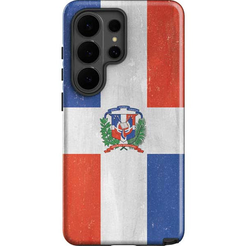 Dominican Republic Flag Distressed Galaxy S26 Ultra Impact Case