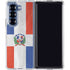 Dominican Republic Flag Distressed Galaxy Z Fold6 Clear Case