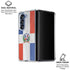 Dominican Republic Flag Distressed Galaxy Z Fold6 Clear Case