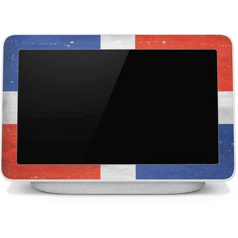 Dominican Republic Flag Distressed Google Home Hub Skin