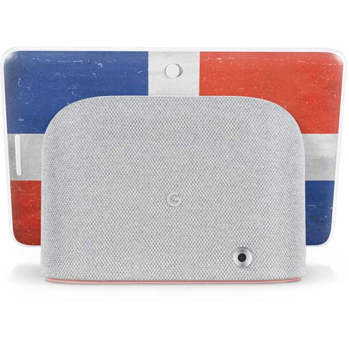 Dominican Republic Flag Distressed Google Home Hub Skin