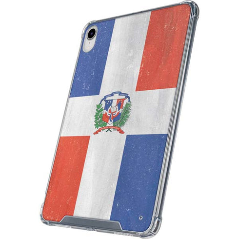 Dominican Republic Flag Distressed iPad 11th Gen (2025) Clear Case