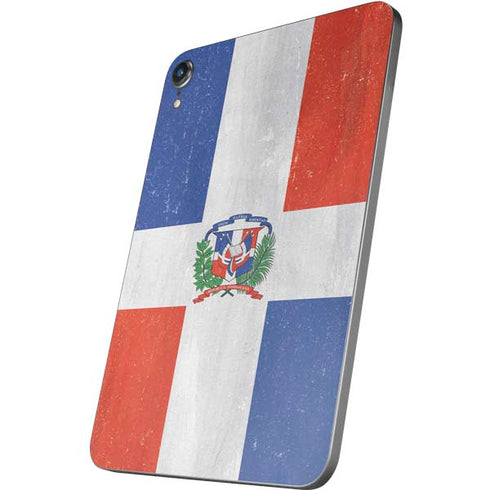 Dominican Republic Flag Distressed Apple iPad Mini Skin