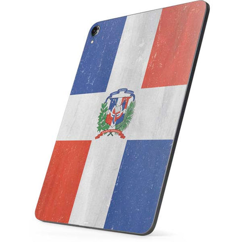 Dominican Republic Flag Distressed Apple iPad Pro Skin