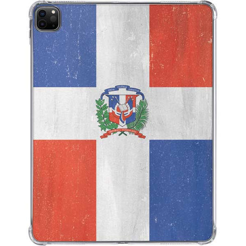 Dominican Republic Flag Distressed iPad Pro 11in (2024) Clear Case