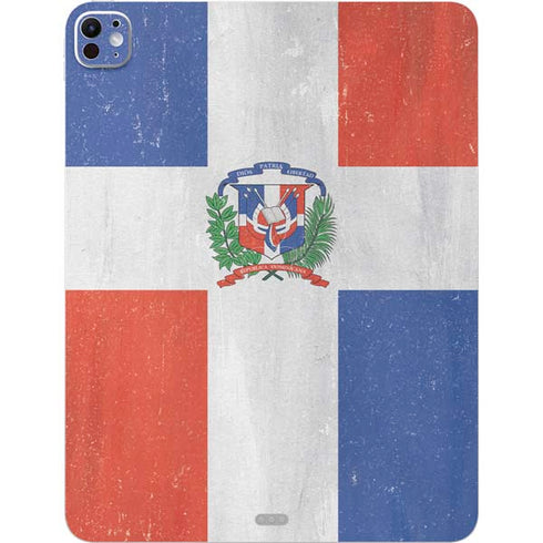Dominican Republic Flag Distressed iPad Pro 13in M4 (2024) Skin