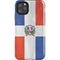 Dominican Republic Flag Distressed iPhone Cases