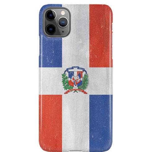 Dominican Republic Flag Distressed iPhone Cases