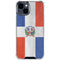 Dominican Republic Flag Distressed iPhone 15 Clear Case