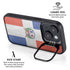 Dominican Republic Flag Distressed iPhone 15 Plus Kickstand Case