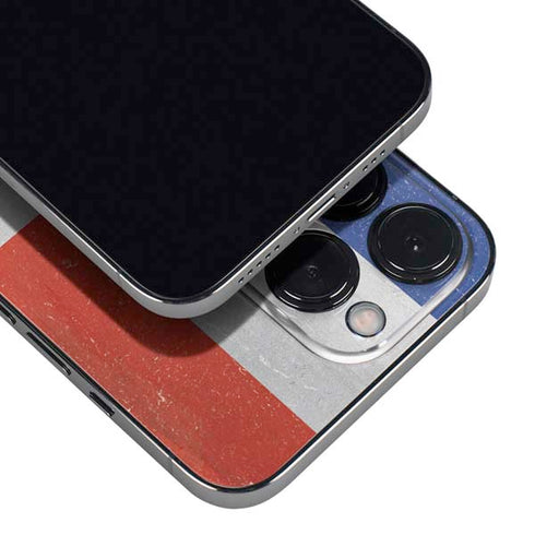 Dominican Republic Flag Distressed iPhone 15 Pro Max Skin
