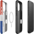 Dominican Republic Flag Distressed iPhone 16 Magsafe Impact Case