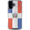 Dominican Republic Flag Distressed iPhone 16 Plus Clear Case