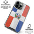 Dominican Republic Flag Distressed iPhone 16 Pro Clear Case