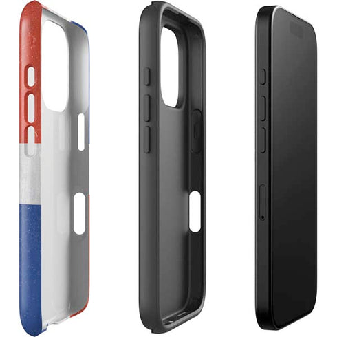 Dominican Republic Flag Distressed iPhone 16 Pro Max Impact Case