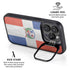 Dominican Republic Flag Distressed iPhone 16 Pro Max Kickstand Case
